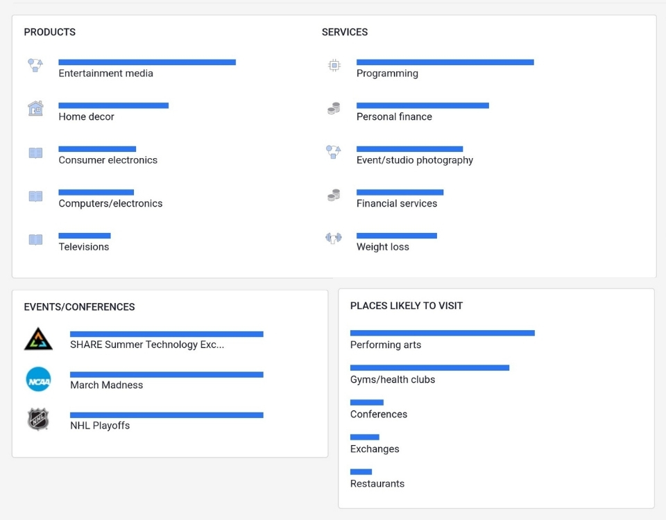 Delve AI audience persona products and services