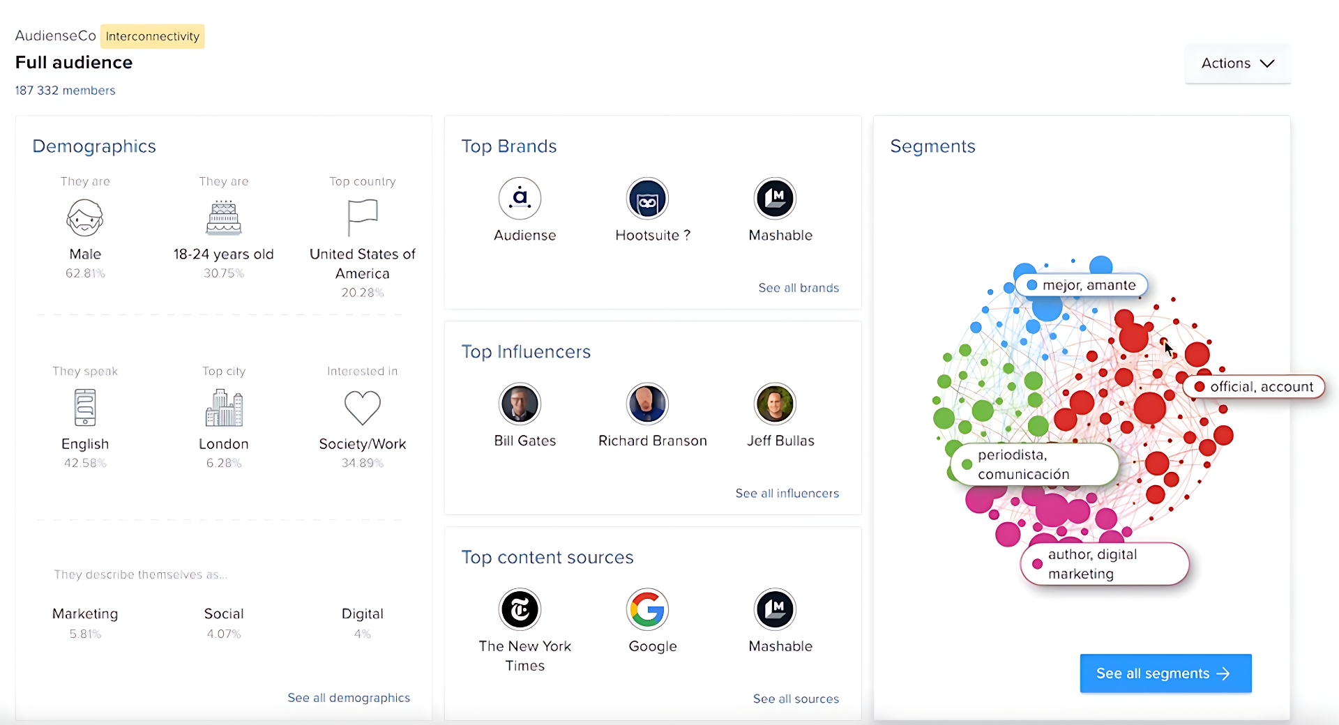 Audiense insights report