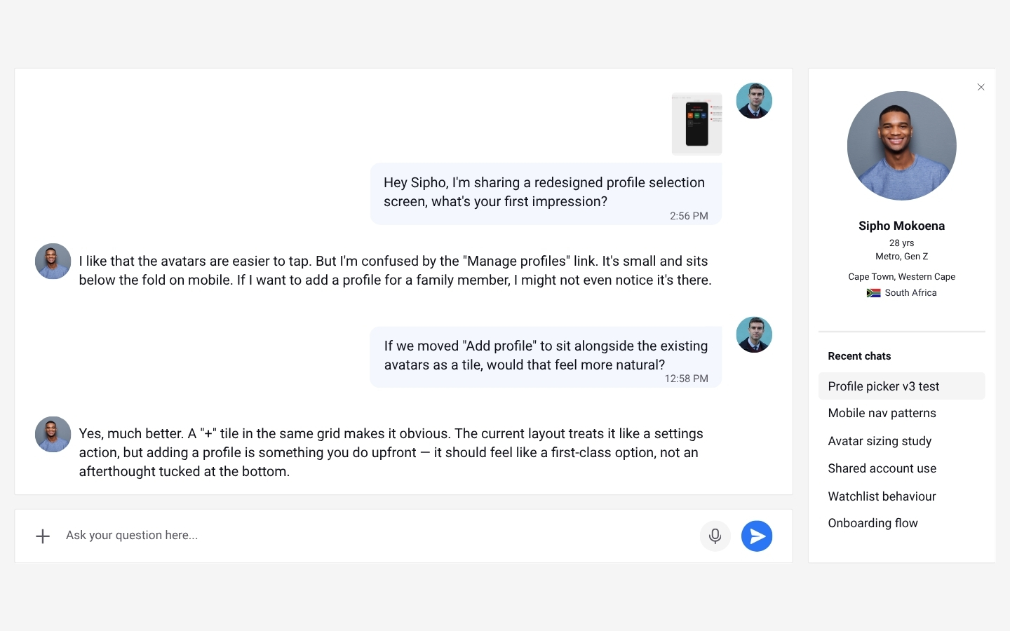 synthetic personas for user testing