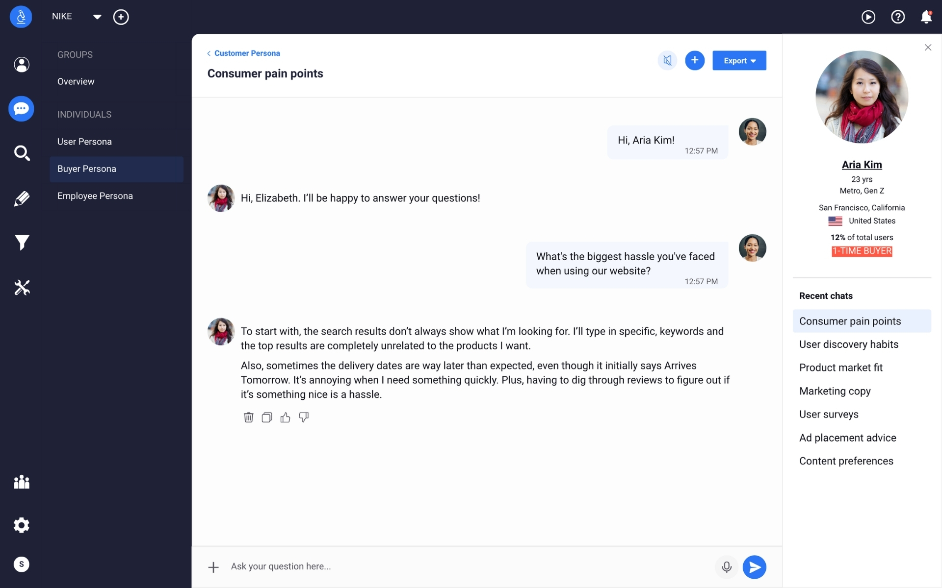 digital twin chat sample