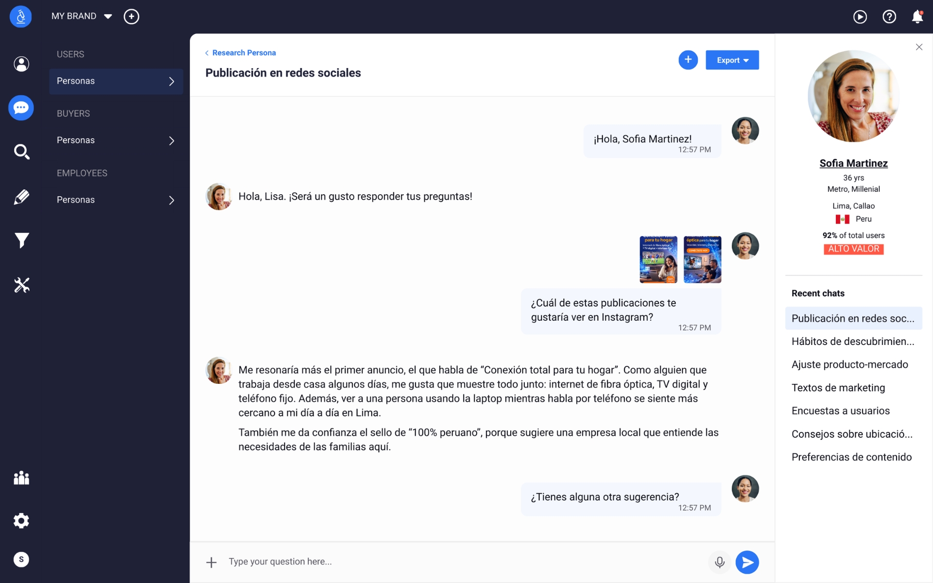 digital twin chat sample
