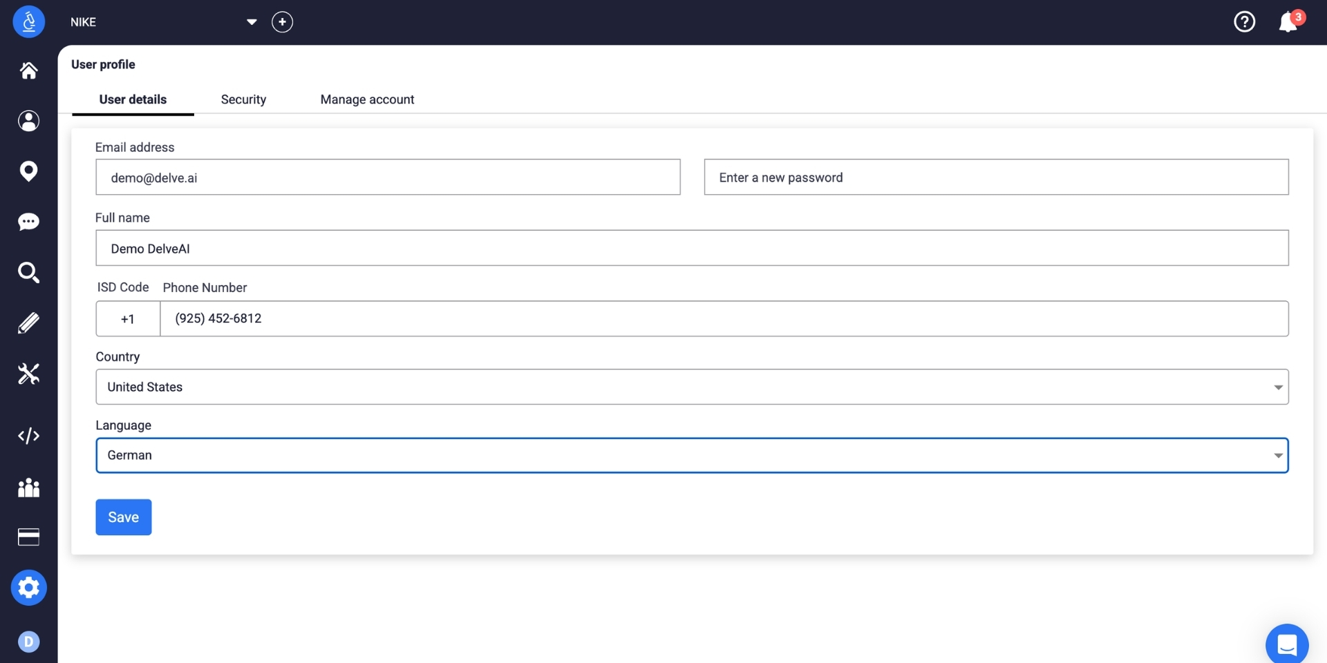 digital twin multilingual chat settings