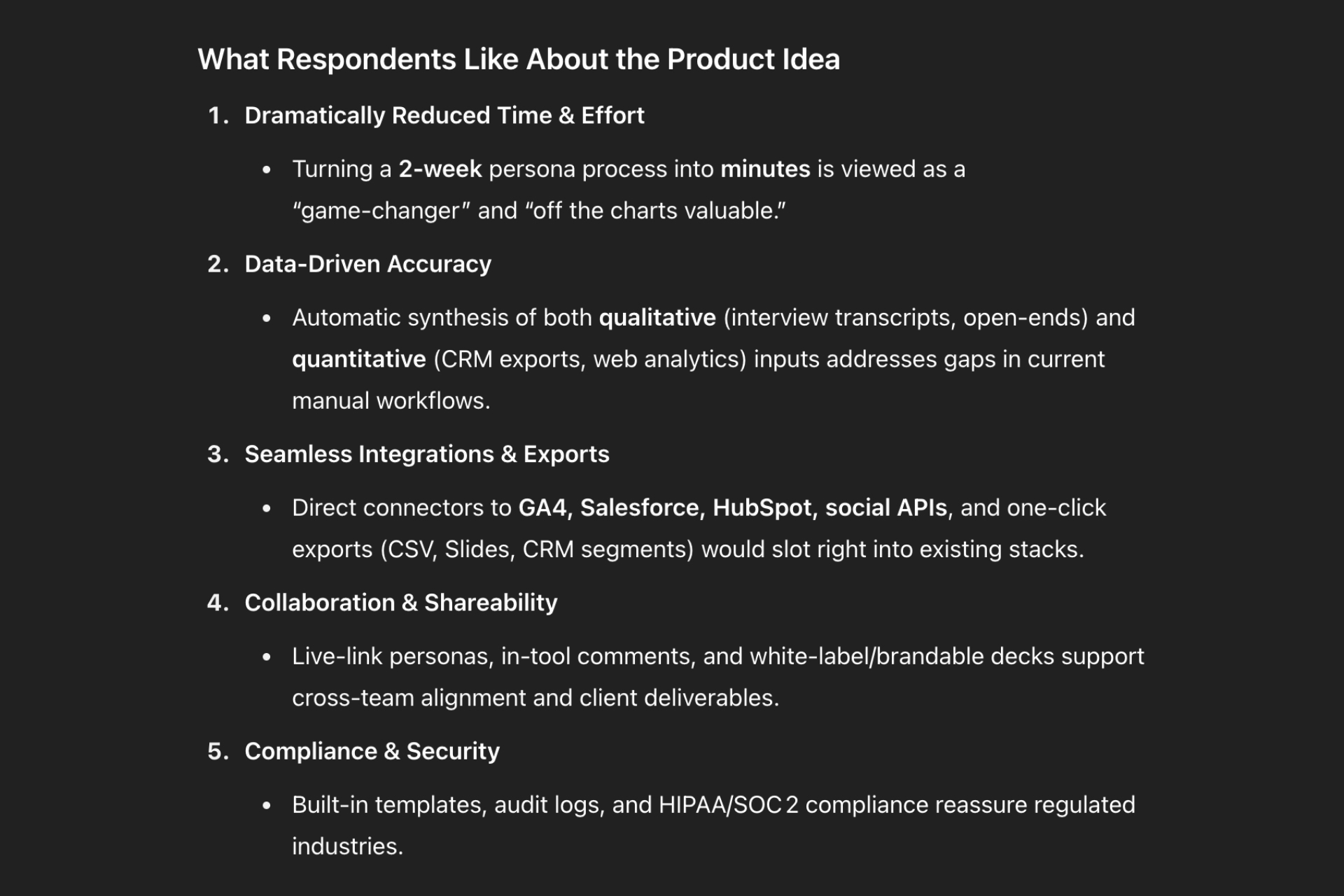 synthetic interview results preferences