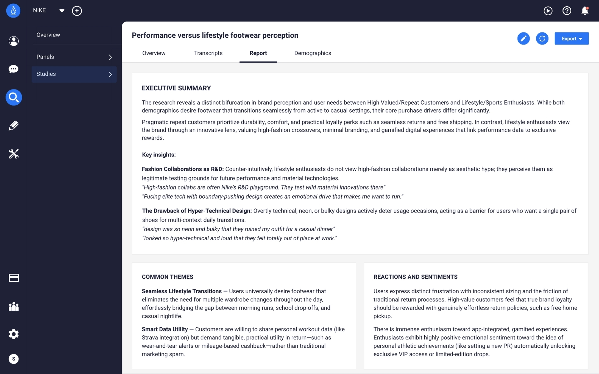 synthetic focus group results
