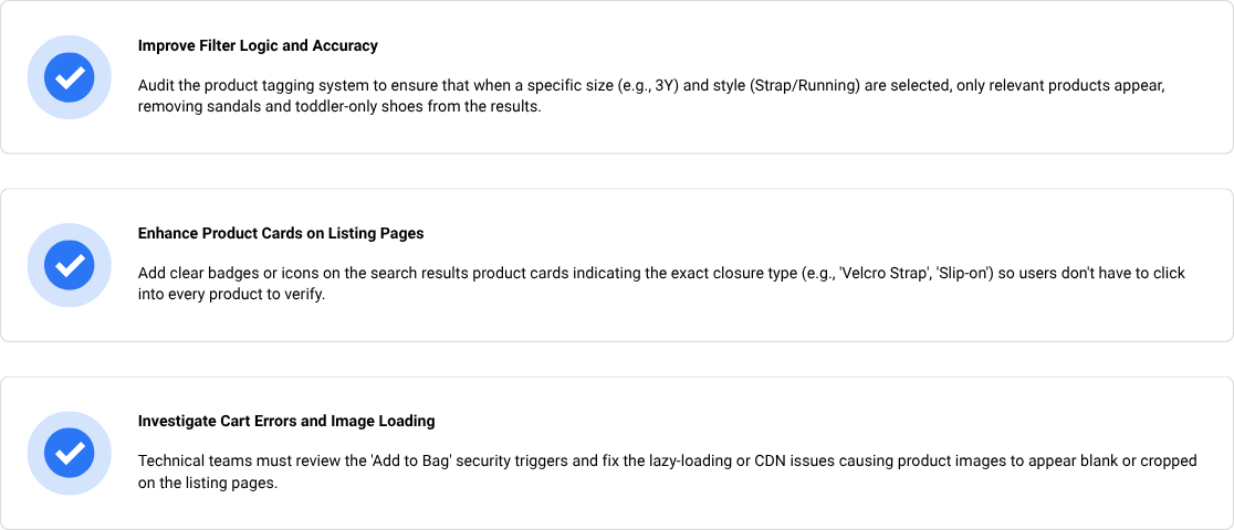Turn research findings into a fix list